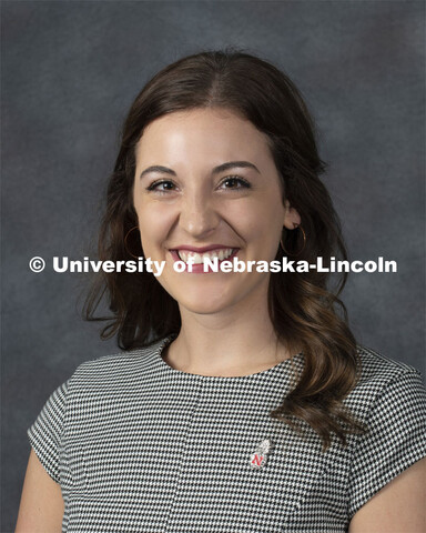 Studio portrait of Carly Becker, Hospitality, Restaurant and Tourism Management. September 12, 2019.