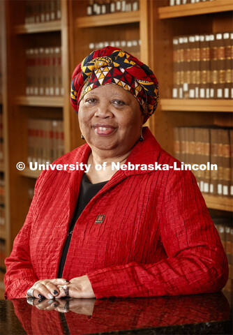 Anna Shavers, Interim Dean and Professor for the College of Law. Nebraska Law photo shoot. September