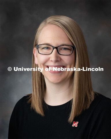 Studio portrait of Allison Wortmann, HR Specialist, Office of the Executive Vice Chancellor and Chie