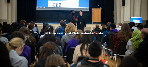 Grand Island Senior High (GISH) students visit UNL. December 18, 2019. 