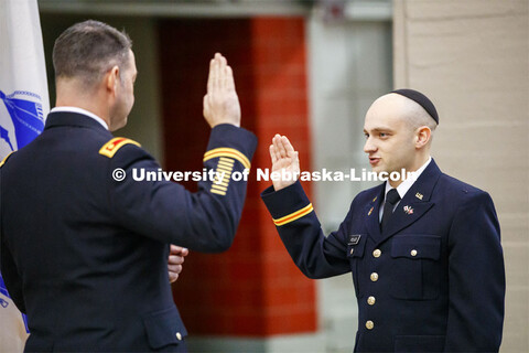 Jared Polack of Omaha was commissioned a second lieutenant in the U.S. Army during a Dec. 20 ceremon