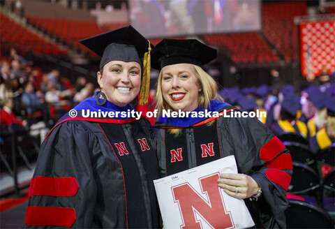 Graduate Commencement and Hooding at the Pinnacle Bank Arena. December 20, 2019. 