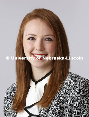 Studio portrait of Abby Groth, Assistant Director, Housing Learning Communities. January 6, 2020. 