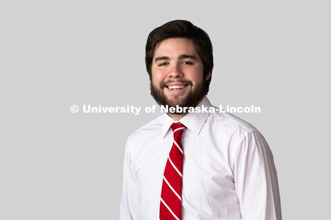 Studio portrait of Anthony Budell, NSE Orientation Leader. January 28, 2020. 