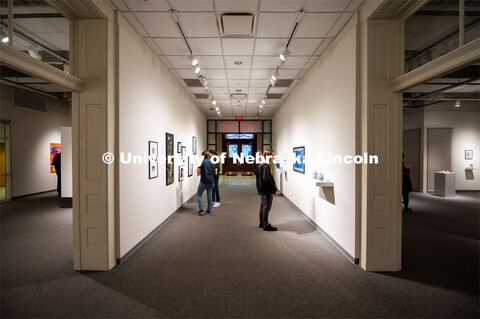 Students exhibit their art in the Richards Hall art gallery. February 7, 2020. 