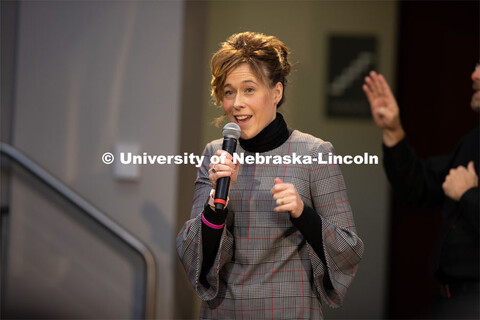 Tiffany Heng-Moss, Dean of the College of Agricultural Sciences and Natural Resources, speaks at The