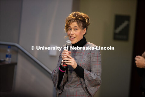 Tiffany Heng-Moss, Dean of the College of Agricultural Sciences and Natural Resources, speaks at The