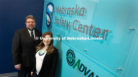 Mick Anderson, Director, and Kaitlyn Richardson, Rural Transportation Manager, of the Nebraska Safet