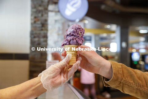 Abel Sandoz Dining Center photo shoot. Gelato bar in Abel Dining Center. March 3, 2020. 