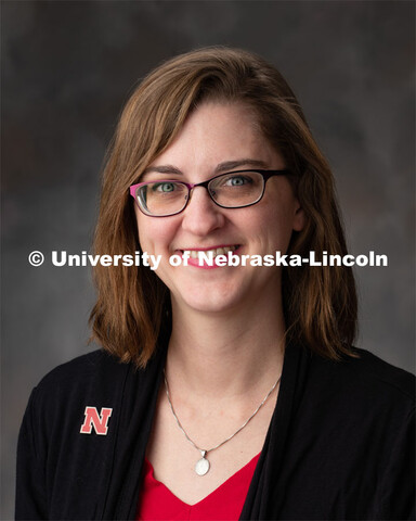 Studio portrait of Anna Fitzwater, Clinical Veterinarian, Institutional Animal Care Program. March 1