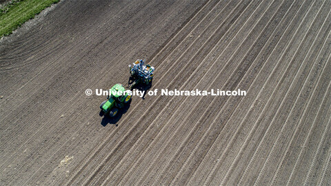James Schnable corn research group plants at agronomy fields at 84th and Havelock in northeast Linco