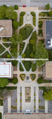 Aerial views of city campus. May 11, 2020. 