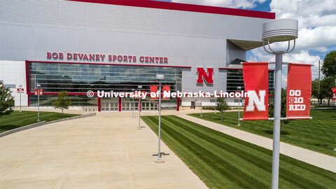 Exterior shots of the Bob Devaney Sports Center. July 31, 2020. 