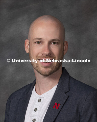 Studio portrait of Andy Larson, Assistant Extension Educator, 4-H Youth Development. New Faculty. Au