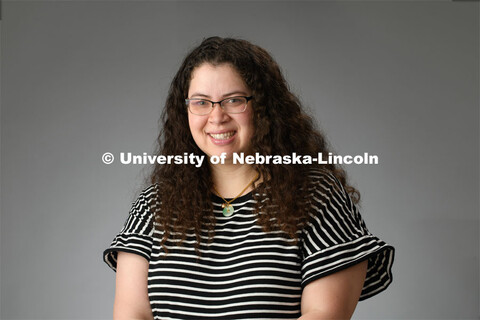 Studio portrait of Andrea Ohles, Lecturer for Child, Youth and Family Studies. August 21, 2020. 