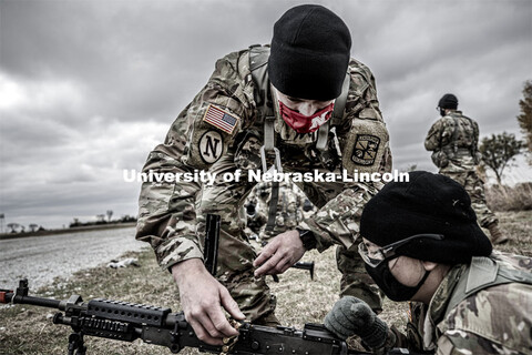 UNL Army ROTC Big Red Battalion holds yearly 3-day field exercises at the National Guard training ar