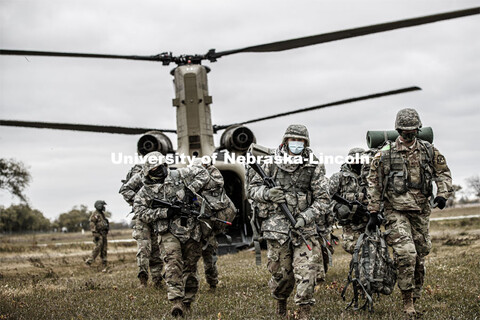 UNL Army ROTC Big Red Battalion holds yearly 3-day field exercises at the National Guard training ar