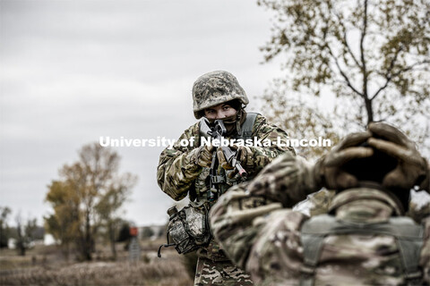 UNL Army ROTC Big Red Battalion holds yearly 3-day field exercises at the National Guard training ar