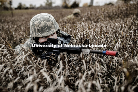 UNL Army ROTC Big Red Battalion holds yearly 3-day field exercises at the National Guard training ar