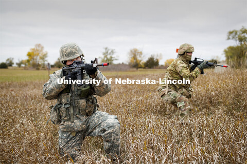 UNL Army ROTC Big Red Battalion holds yearly 3-day field exercises at the National Guard training ar