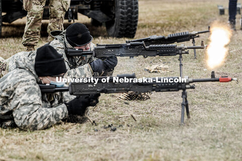 UNL Army ROTC Big Red Battalion holds yearly 3-day field exercises at the National Guard training ar