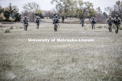 UNL Army ROTC Big Red Battalion holds yearly 3-day field exercises at the National Guard training ar