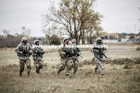 UNL Army ROTC Big Red Battalion holds yearly 3-day field exercises at the National Guard training ar