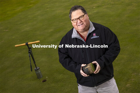 Roch Gaussoin, Professor Agronomy and Horticulture, was named an AAAS fellow. He holds a core sample