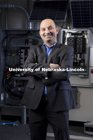 UNL’s Fadi M Alsaleem, an Assistant Professor of Architectural Engineering, poses for a portrait o