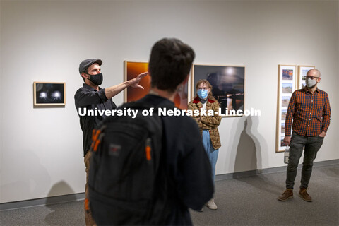 Terry Ratzlaff discusses his MFA work “Take Your Time” to instructors and fellow masters student