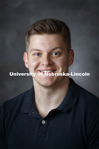 Studio portrait of Alex Christensen, Boren Scholar recipient. April 22, 2021. 