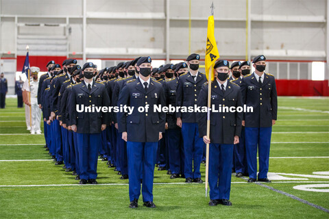 Chancellor Ronnie Green presided over the ROTC Joint Service Chancellor’s Review Thursday afternoo