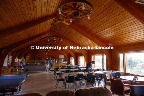 Students who take courses at Cedar Point stay in cabins, eat in the dining facilities and learn on t