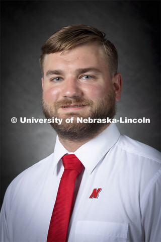 Studio portrait of Andrew Hamann, Research Assistant Professor, Biological Systems Engineering. 2021