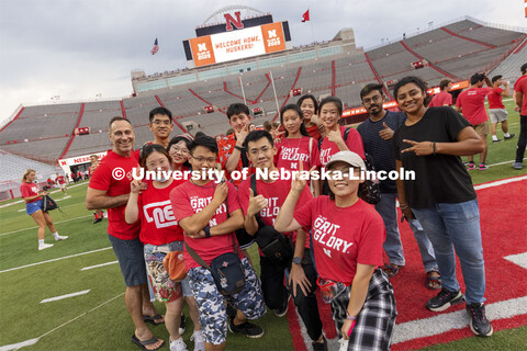 Tunnel Walk for freshman (class of 2025) and incoming new students. First year students tunnel walk.