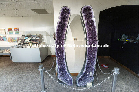 The giant amethyst geode quartz crystal. This particular specimen, often called the “purple parent