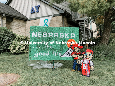Homecoming 2021 yard displays. October 14, 2021. 
