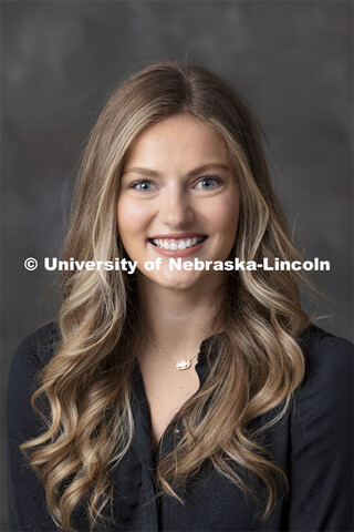 Studio portrait of Abby Dieter, Assistant Director of Development, UNO College of Business Administr