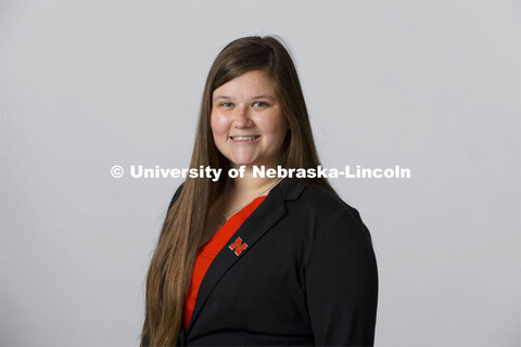 Studio portrait of Tegan Brooks, Recruitment Specialist, Office of Admissions. October 13, 2021. 