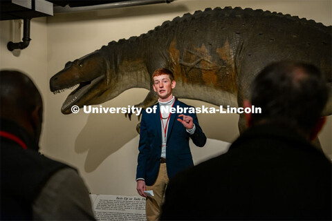 Isaac Alberts gives a pitch during the 3-2-1 Quick Pitch Competition on Thursday, November 11 at Mor