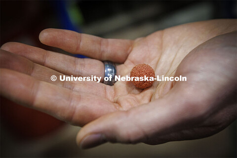 Tiny balls are pumped through the lines at intervals to keep them clean. City Campus utility plant. 