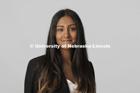 Studio portrait of Isha Kishore, ASEM New Student Enrollment Orientation Leaders. December 10, 2021.