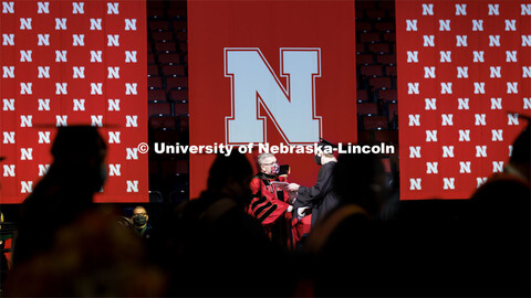 Graduate Commencement at Pinnacle Bank Arena. December 17, 2021. 