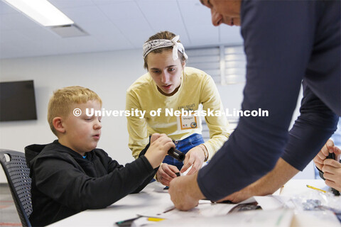 UNL honors students work as winterns for 4-H/Extension winternships and the Galactic Quest activitie