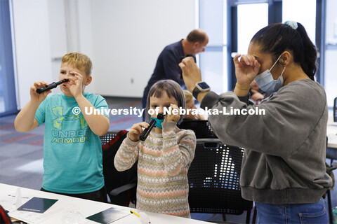 UNL honors students work as winterns for 4-H/Extension winternships and the Galactic Quest activitie