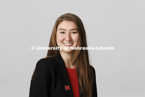 Studio portrait of Olivia Engle, ASEM portraits. February 2, 2022. 