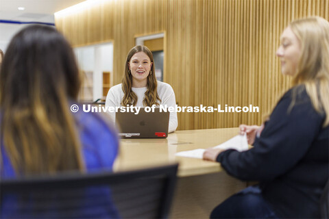 Students studying together. College of Law photo shoot. April 20, 2022. 
