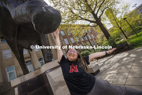 Archie the mammoth sculpture brings joy to Sara Segal. ASEM CoCreate story. May 9, 2022. 