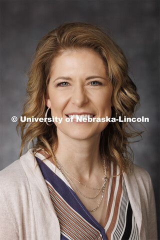 Studio portrait of Alise Verhage, Extension Assistant, Nutrition Education Program. Portraits of Ext