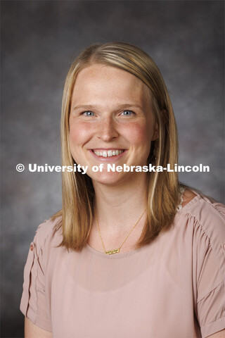 Studio portrait of Jordan Wilbur, 4-H Extension Assistant. Portraits of Extension, IANR and CASNR ed